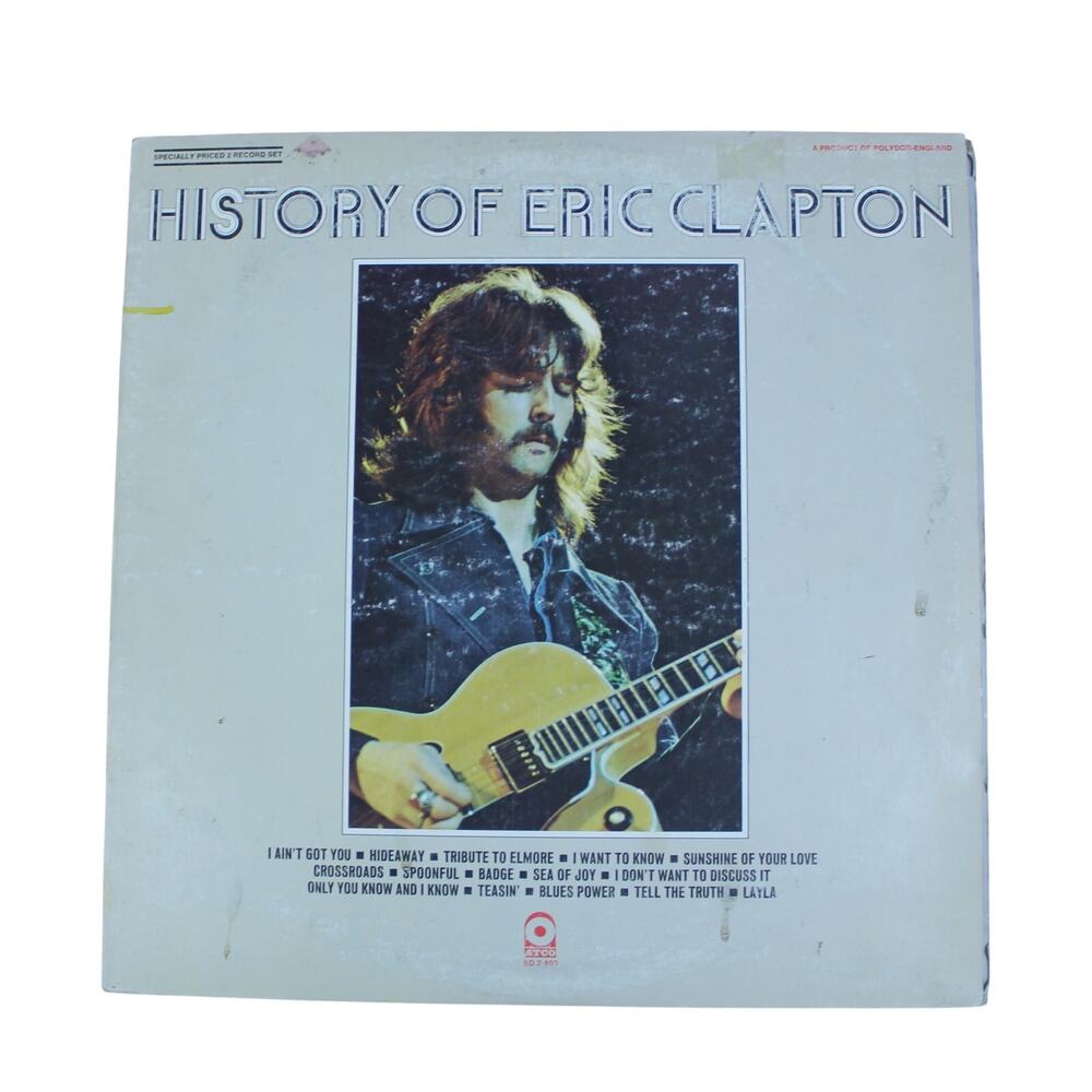 History of Eric Clapton Vinyl Record Album Gatefold ATCO SD2-803 1972